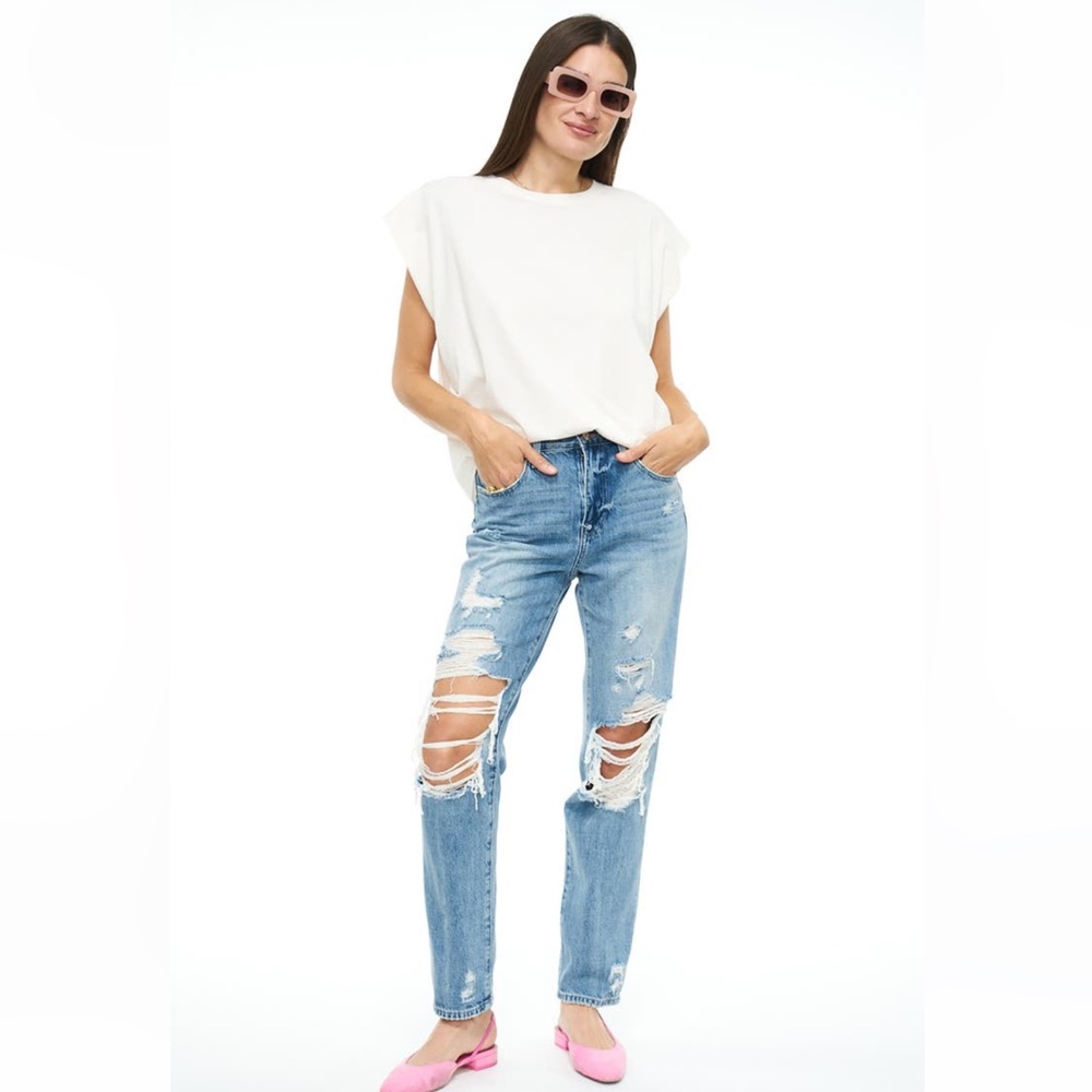 Pistola Presley Destroyed High Waist Jean